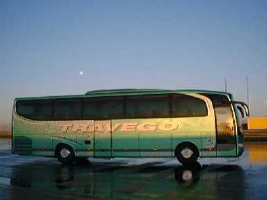 Unser Travego (O 580) auf dem Sachsenring